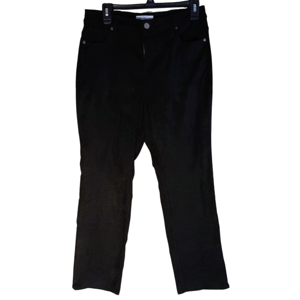 Coldwater Creek black pants size 10p, 28" inseam.